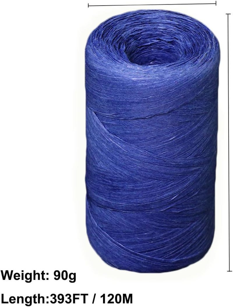 ALLWSLucky 393 Feet Raffia Paper Ribbon, Colored Packing Paper String Craft Raffia Ribbon for Gift Wrapping and DIY Decoration - Image 2